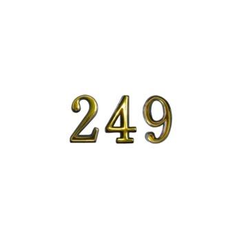 Numere autoadezive 0-9 Gold