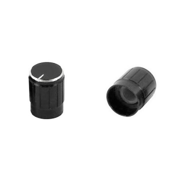 Buton aluminiu 14mm negru