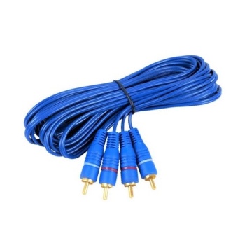 Cablu 2x RCA - 2x RCA Blue 3M