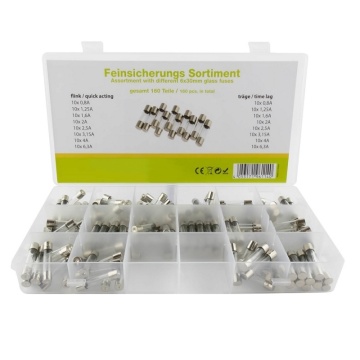 Sortiment sigurante 6x30mm 160 bucati