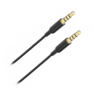 Cablu Jack 3,5mm 4 pini tata / tata 1m Gold