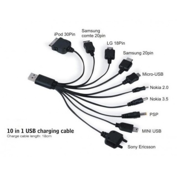 10 in 1 USB Universal Multi Charging Cable
