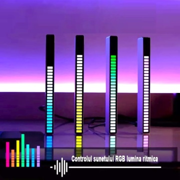 32 LED Bargraph activare sonora / VU-metru RGB - Img 2