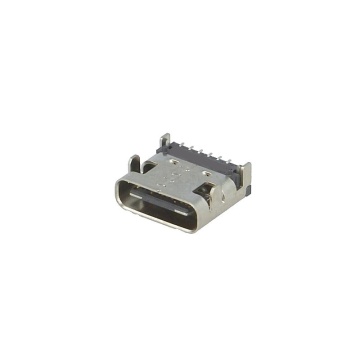 Mufa / Conector USB tip C 3A mama 6 pini - Black
