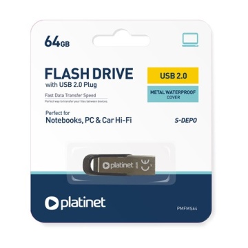 USB Flash Drive 64GB Platinet