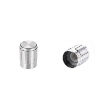 Buton aluminiu 12mm argintiu