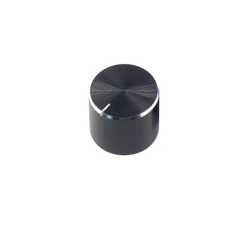 Buton aluminiu 20mm x 17mm negru