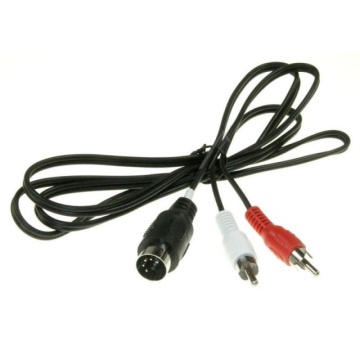 Cablu DIN 5pini tata la 2x RCA tata 1,5m - Img 2