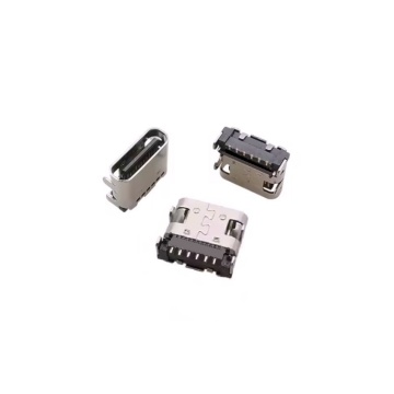Mufa / Conector USB tip C 3A mama 6 pini - Black - Img 2