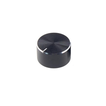 Buton aluminiu 23mm x 13mm negru