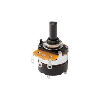 Potentiometru 100K D-Shaft + switch