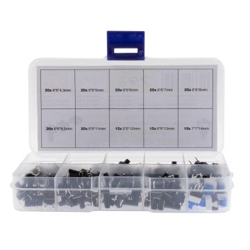 Sortiment tact switch / push key 180 buc