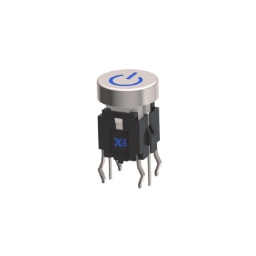 Tact switch / push key SPST cu LED