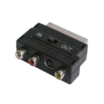 Adaptor Scart la RCA & SVHS + Comutator