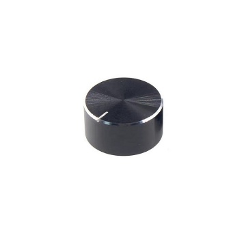 Buton aluminiu 25mm x 13mm negru