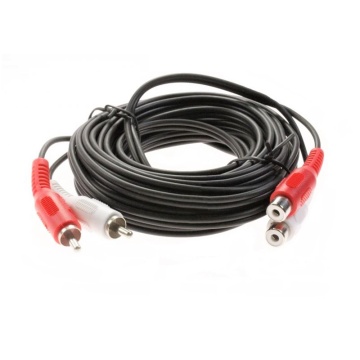 Cablu 2x RCA tata - 2x RCA mama 5M