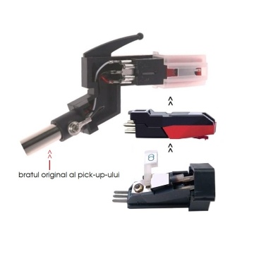 Kit doza piezo pick-up rusesc stereo GZKU-631R / ГЗКУ-631Р