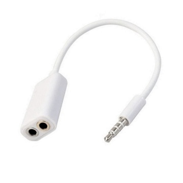 Adaptor Jack 3,5mm 1x tata 4P la 2x mama 3P