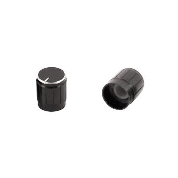 Buton aluminiu 15mm negru