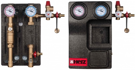 Grup de pompare Herz PUMPFIX SOLAR, fara pompa, DN20, cod 1 4513 02