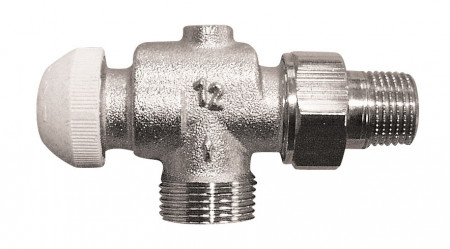 Robinet cu ventil termostatic Herz TS-90, model coltar special, filet exterior, 1/2", cod 1 7748 91