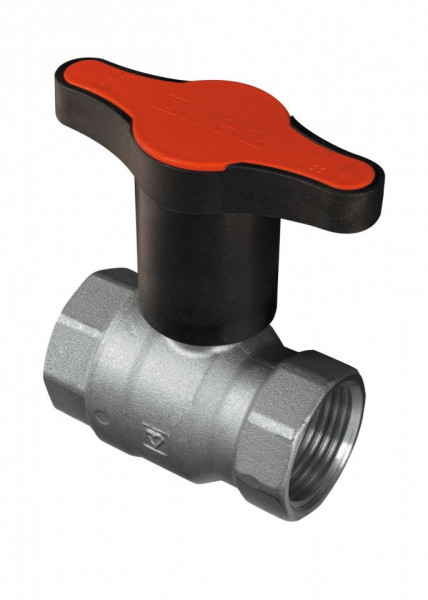 Robinet cu sfera Herz, maneta rosie tip T, PN 25, DN 15 (1/2''), cod 1 2201 41