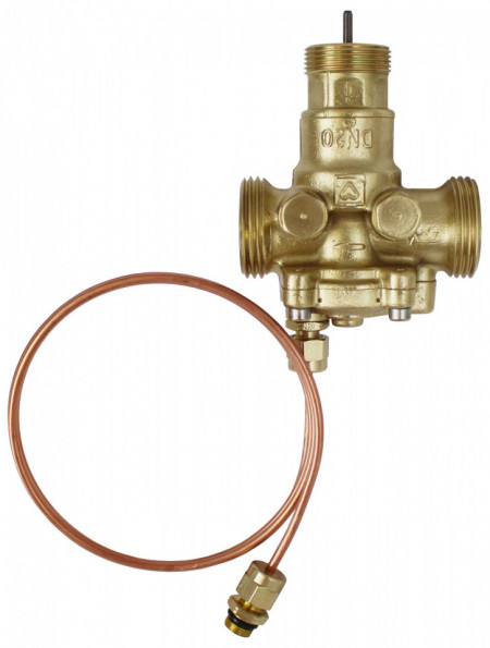 Regulator de presiune diferențială Herz FIX VS-TS, cu control integrat, închidere și robinet de zonă, DN 20, cod 1 4012 22