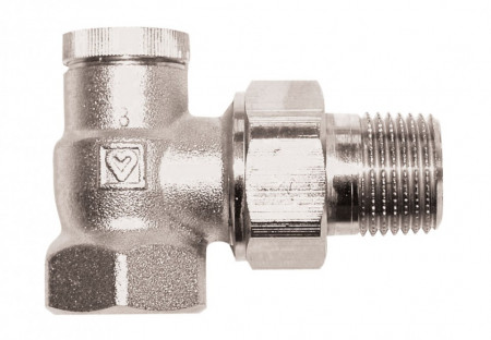 Robinet de retur fara presetare HERZ-RL-1, model colţar, DN 15, R 1/2'', cod 1 3724 41
