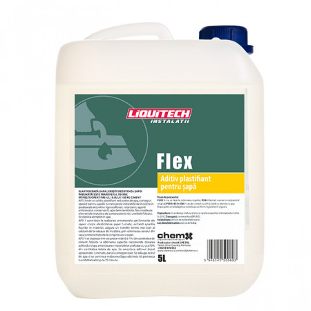 Aditiv plastifiant sapa pentru instalatiile de incalzire in pardoseala, Liquitech Flex, 5l, cod P302
