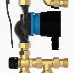 Grup de amestec pentru incalzire in pardoseala Thermo Herz, cu pompa de recirculare de inalta eficienta tip IMP, cod 1 7320 26