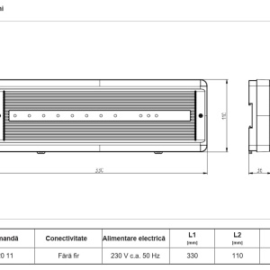 Cutie de comandă pentru sistem de încălzire prin pardoseală HERZ Thermiq FloorHub fără fir, cod 3F82011 - Img 2