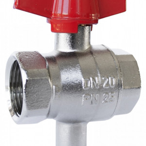 Robinet de inchidere Herz, cu sfera si teaca senzor, FI-FI, DN25, 1'', PN25, cod 1 2202 83