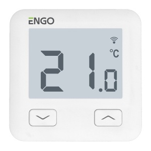 Termostat de camera ENGO E10, wifi și bluetooth, alb, incastrabil, 230V, cod E10-W