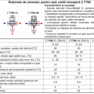 robinet de amestec ACM