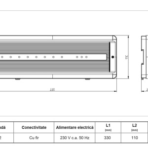 Cutie de comandă pentru sistem de încălzire prin pardoseală HERZ Thermiq FloorHub cu fir, cod 3F82012 - Img 2