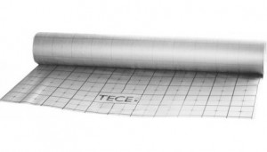 Folie de izolatie din plastic TECEfloor pentru incalzire pardoseala, 1,12mm (grosime) x 1000mm (latime), premarcata, cod 77531561