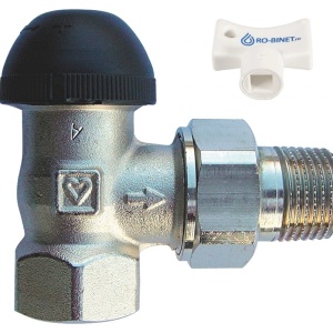 Robinet cu ventil termostatic Herz TS-90-H, model coltar, FI, 1/2", M30x1,5, cod 1 7724 26