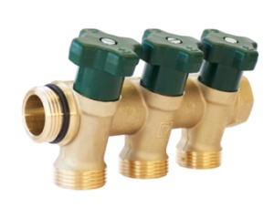 Distribuitor alama Herz pentru instalatii sanitare, cu inchidere- DN25-3xG3/4'', cod 2 8530 13