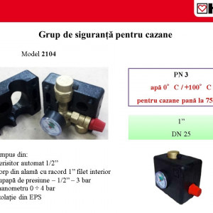 grup de siguranta cazane