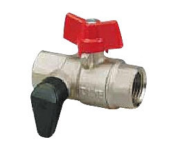 Robinet cu sfera Herz, cu golire, maneta tip fluture, DN 25 (1"), FI-FI - Img 1
