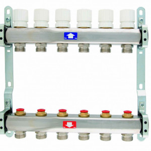 Set distribuitoare ITAP cu 6 cai, cu blocare, umplere/golire si aerisire, 1"x3/4"x6, cod 9220010006034C
