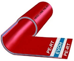 Țeavă PE-RT HERZ LINE, cu 5 straturi și bariera EVOH la difuzia de oxigen, 16x2 mm colac=600 ml, cod E162600 - Img 3