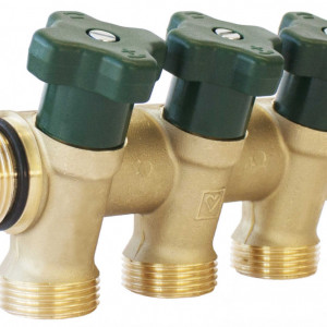 Distribuitor alama Herz pentru instalații sanitare, cu inchidere DN20-3xG3/4'', cod 2 8530 03