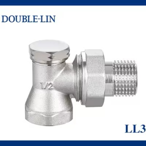 Pachet termostatic Double Lin, alcatuit din cap termostatic M30x1,5, robinet tur plus retur model coltar, DN15 (1/2''), cod LL3060-P - Img 4