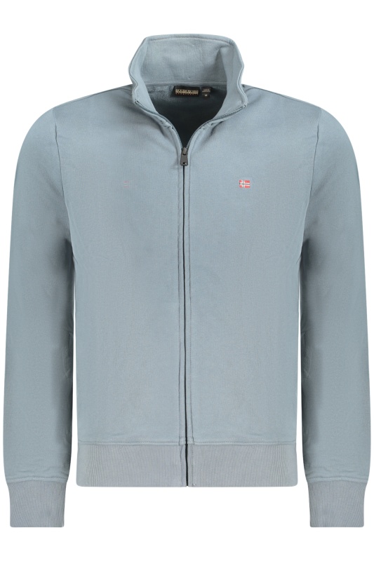Napapijri Hanorac fara gluga cu fermoar BALIS FZH SUM barbati, cu mini logo, Regular fit, Gri