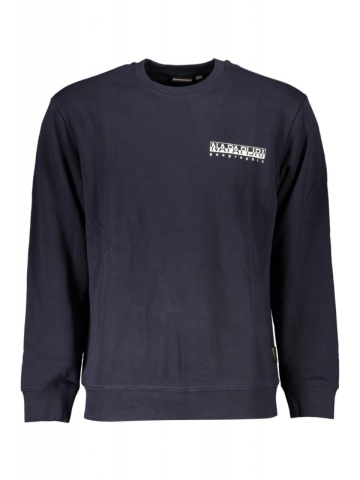Bluza barbati, cu imprimeu pe fata si pe spate, Regular fit, bleumarin - Img 1