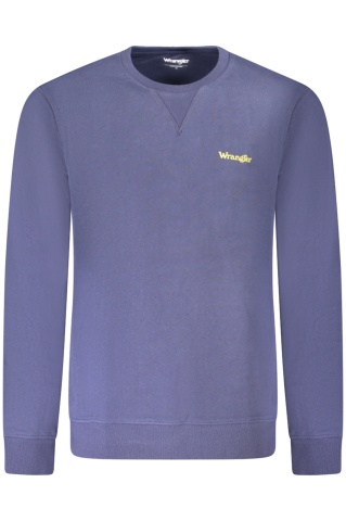 Bluza barbati, cu mini imprimeu cu text, Regular fit, Bleumarin - Img 1