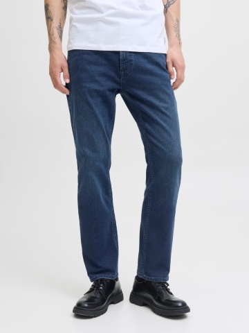 Jack & Jones Blugi barbati CLARK, cu talie joasa si croiala Regular fit, Indigo