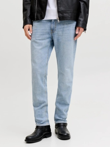 Jack & Jones Blugi barbati CLARK, cu talie medie si croiala Regular fit, Albastru deschis