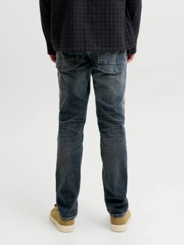 Jack & Jones Blugi barbati CLARK DUKE, cu talie medie si croiala Regular fit, Albastru inchis - Img 2